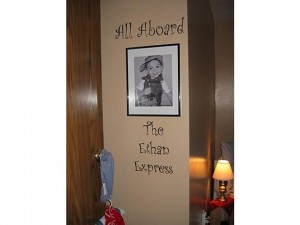 Ethans Train lettering