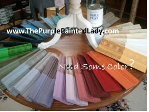 Color samples in a circle