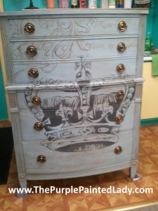 Louis Blue Dresser with hardware email