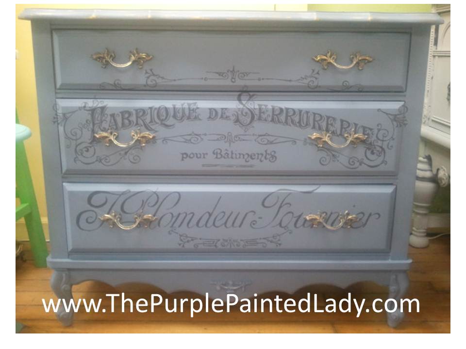 SOLD Chest of Drawers. Hand Painted Annie Sloan Chalk Paint. White, Grey,  Silver Drawers. Bedroom Furniture Storage. 