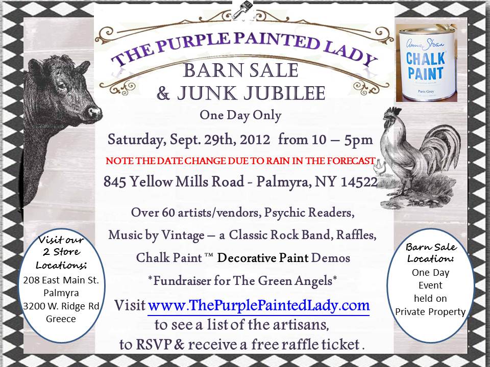 Sept 29 Barn Sale Flyer Connections