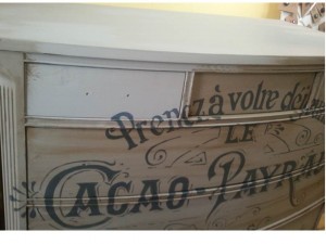 CoCo Dresser with partial Dark Wax
