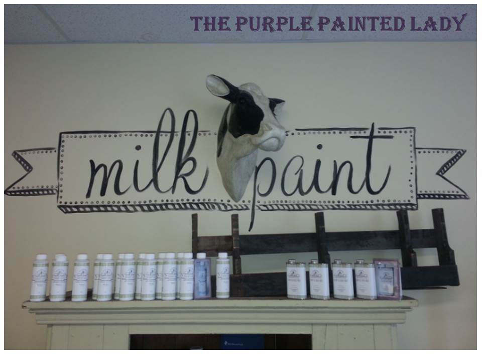 Milk Paint Logo over cow