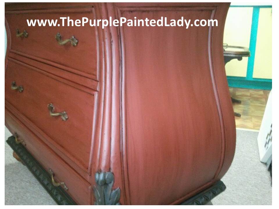 Spray painting furniture…fresh look for an old piece