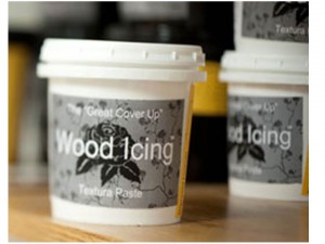 Wood icing container