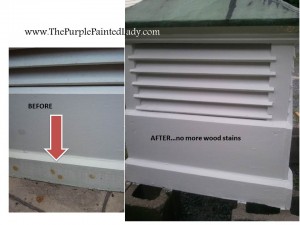 Cupola before & after
