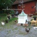 Painted cupola with chicken