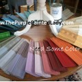 Color samples in a circle