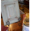 Duck Egg blue Primer Red Cabinet display