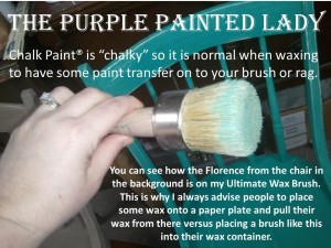chalky paint transfer