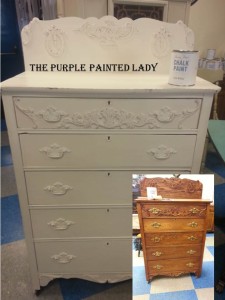 Old White dresser Before and after