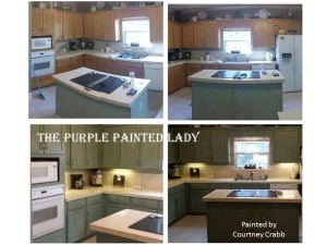 Painted Kitchen Cabinets Courtney Crabb MY CUSTOMER The Purple Painted Lady