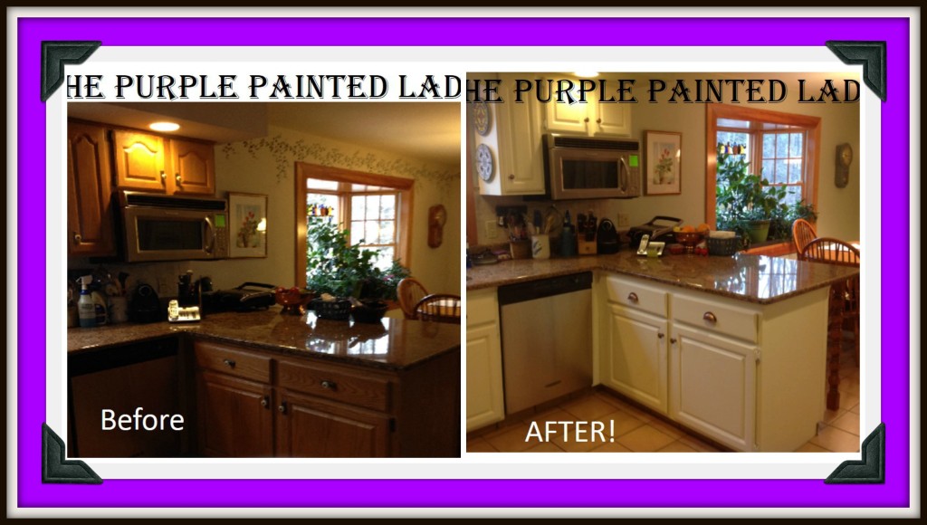 PicMonkey Collage The Purple Painted Lady Painted Caninets susan Old White