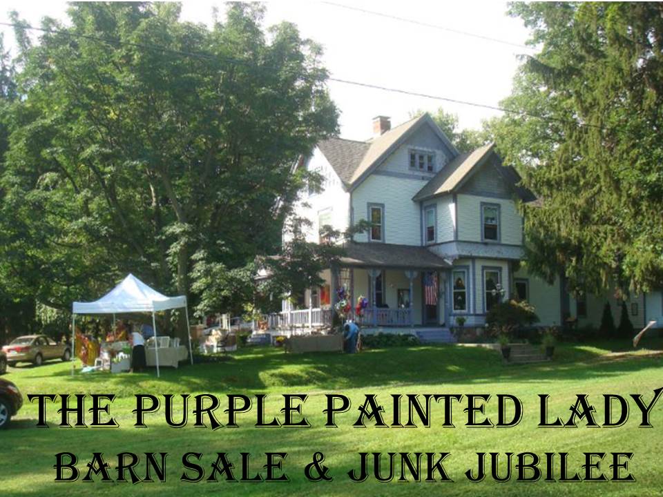 Purple Painted Lady Barn Sale house