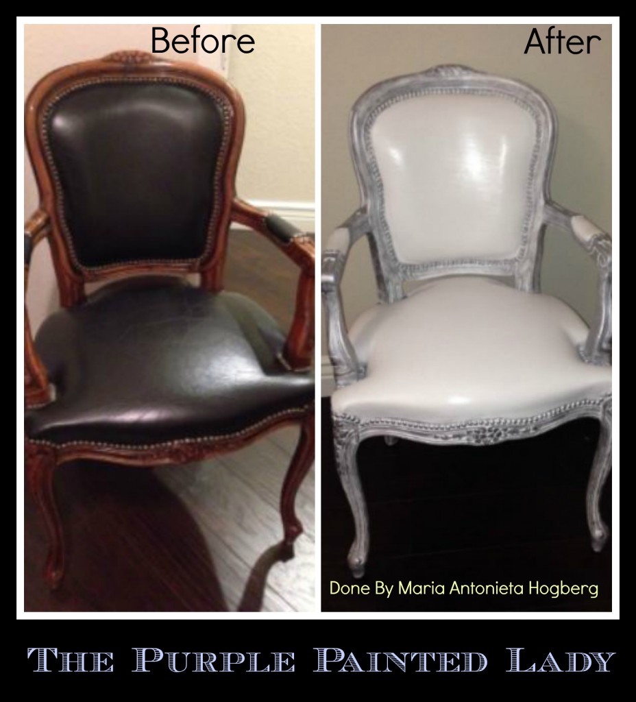 The purple Painted Lady Chalk Paint painting Leather Maria Antonieta H