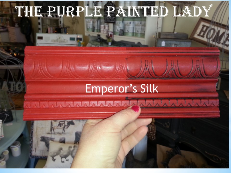 Emperor Silk Sample Board Comparison The Purple Painted Lady Chalk Paint