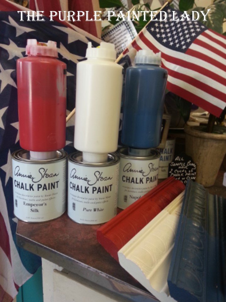 Happy Memorial Day Chalk Paint The purple painted lady