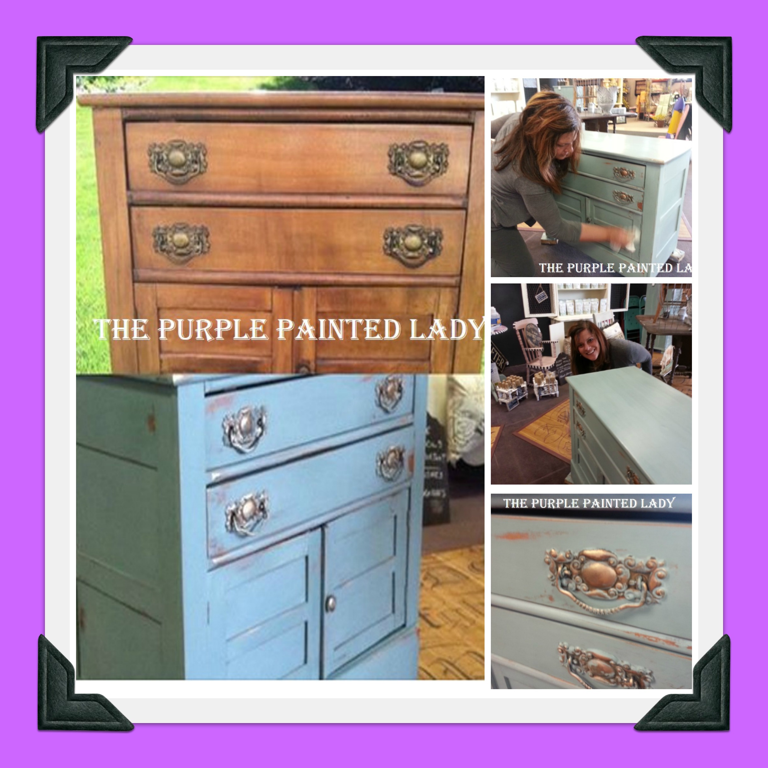 The Purple Painted Lady - Two coats of French Linen Chalk Paint® by Annie  Sloan. Then- ONE c…