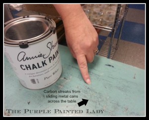 Carbon The Purple Painted Lady CARBON pointing it outDirty Table