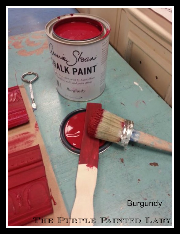 Burgundy color change The Purple Painted Lady Chalk Paint