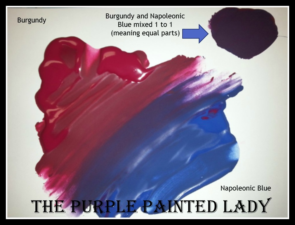 Burgundy picmonkey Napoleonic Blue  Custom blend recipe The Purple Painted Lady Chalk Paint  Purple