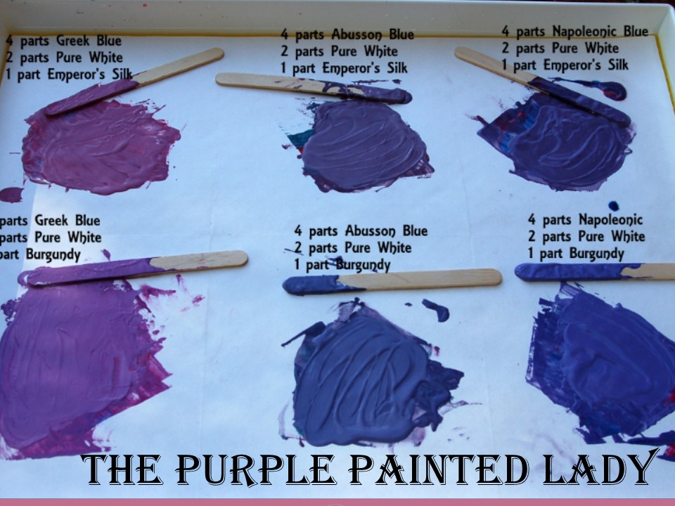 The Purple Painted Lady Chalk Paint Another view of custom purple recipe
