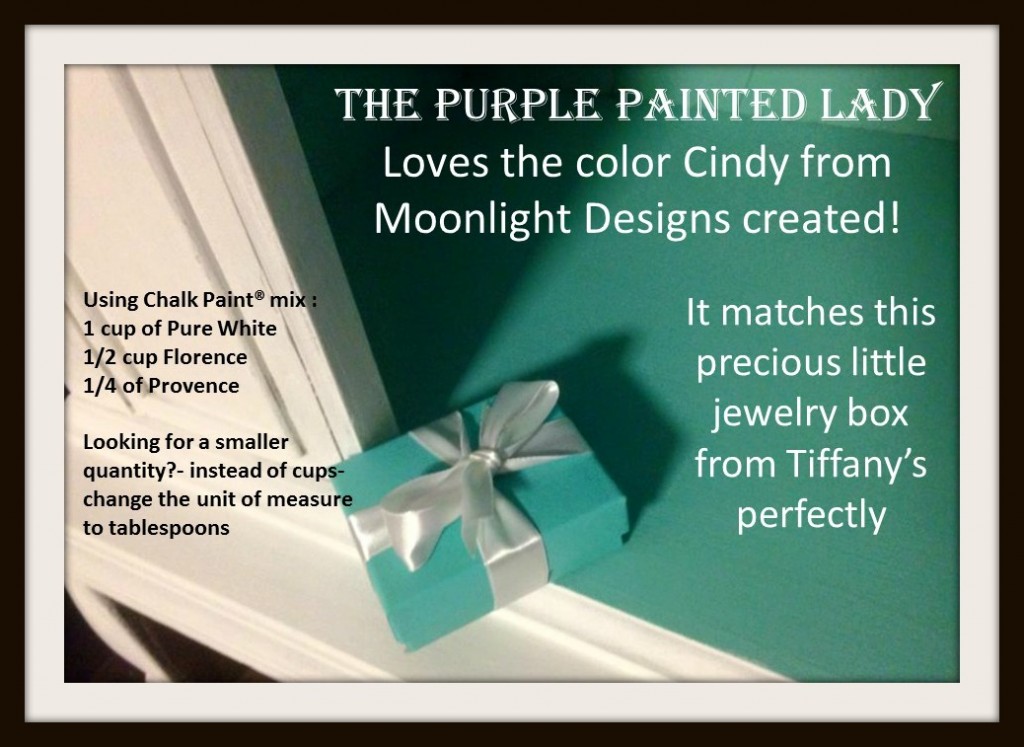 Tiffany Blue Recipe Cindy The purple Painted Lady Chalk Paint