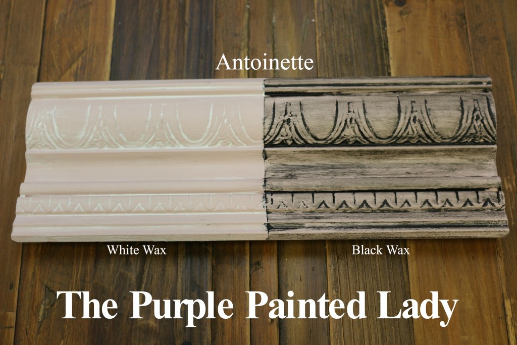 The Purple Painted Lady Antoinette Chalk Paint Annie Sloan Black White Wax