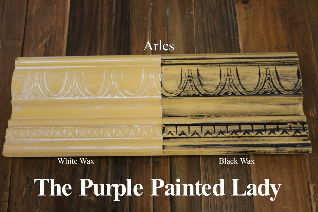 The Purple Painted Lady Arles Chalk Paint Annie Sloan Black White Wax
