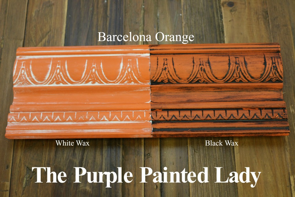 The Purple Painted Lady Barcelona Orange Chalk Paint Annie Sloan Black White Wax
