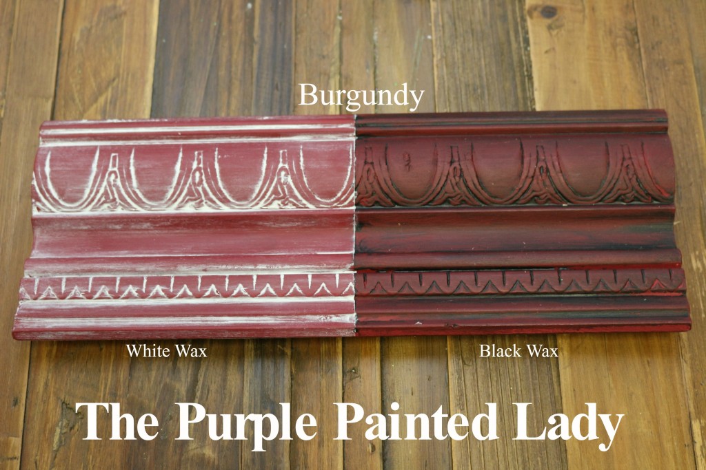 The Purple Painted Lady Burgundy Chalk Paint Annie Sloan Black White Wax