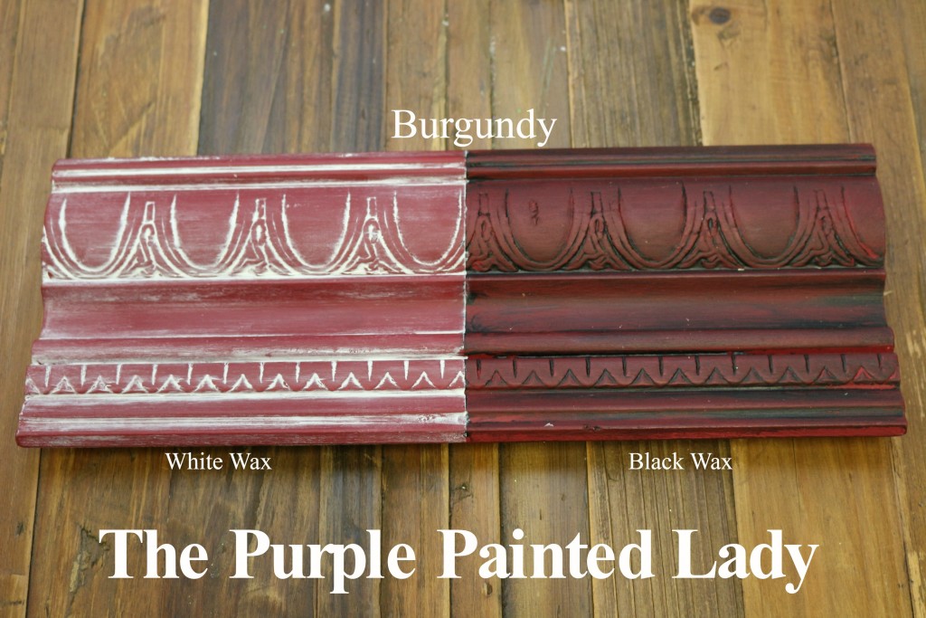 The Purple Painted Lady Burgundy Chalk Paint Annie Sloan Black White Wax