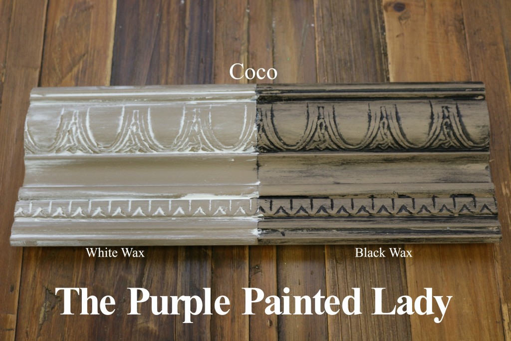 The Purple Painted Lady Coco Chalk Paint Annie Sloan Black White Wax