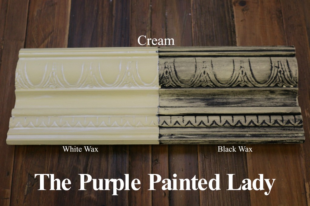 The Purple Painted Lady Cream Chalk Paint Annie Sloan Black White Wax