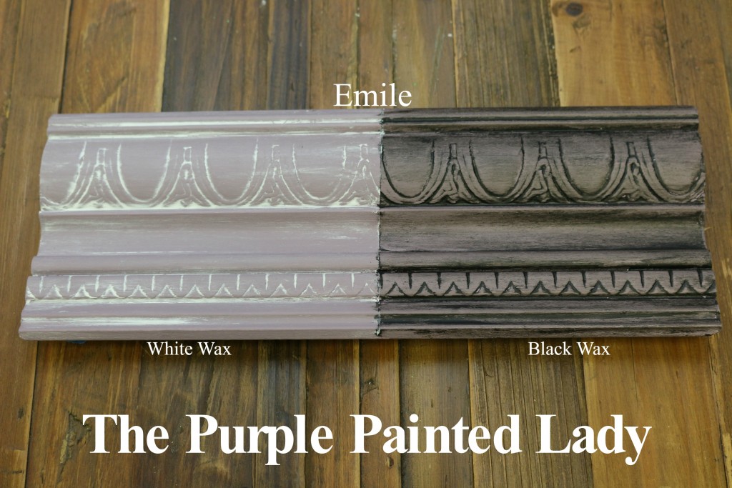 The Purple Painted Lady Emile Chalk Paint Annie Sloan Black White Wax