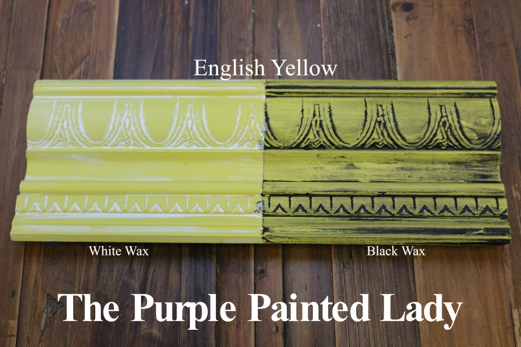 The Purple Painted Lady English Yellow Chalk Paint Annie Sloan Black White Wax
