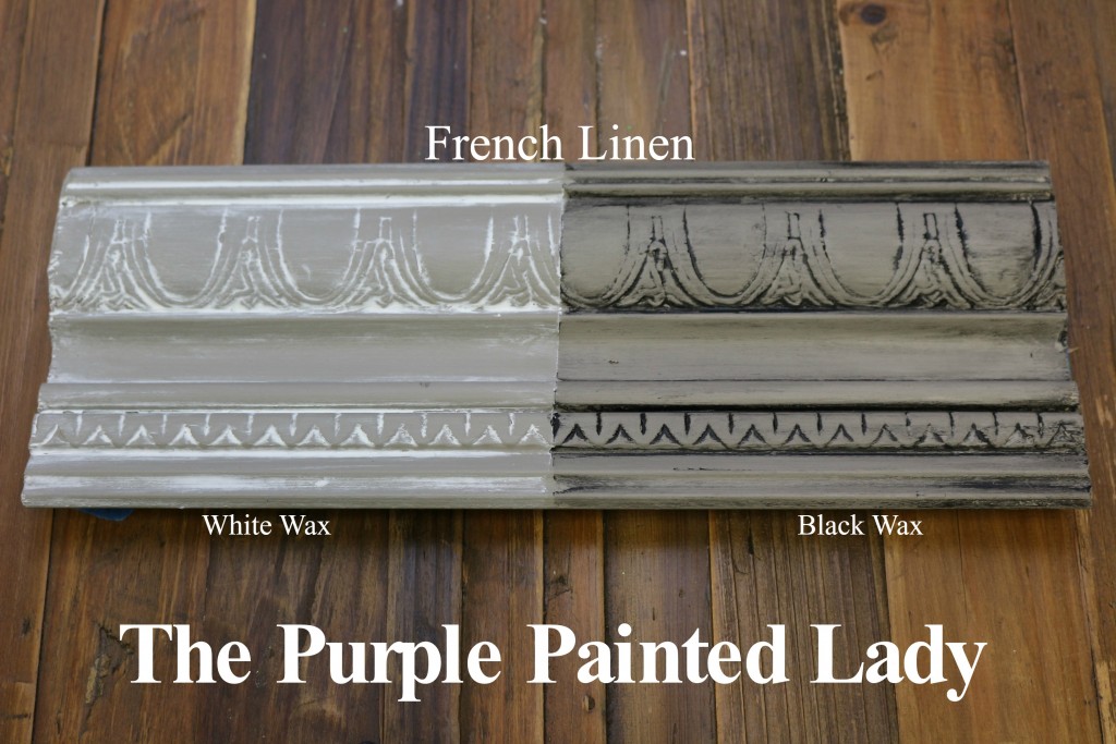 The Purple Painted Lady French Linen Chalk Paint Annie Sloan Black White Wax