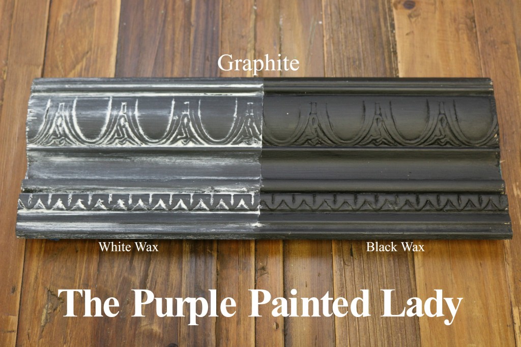 The Purple Painted Lady Graphite Chalk Paint Annie Sloan Black White Wax