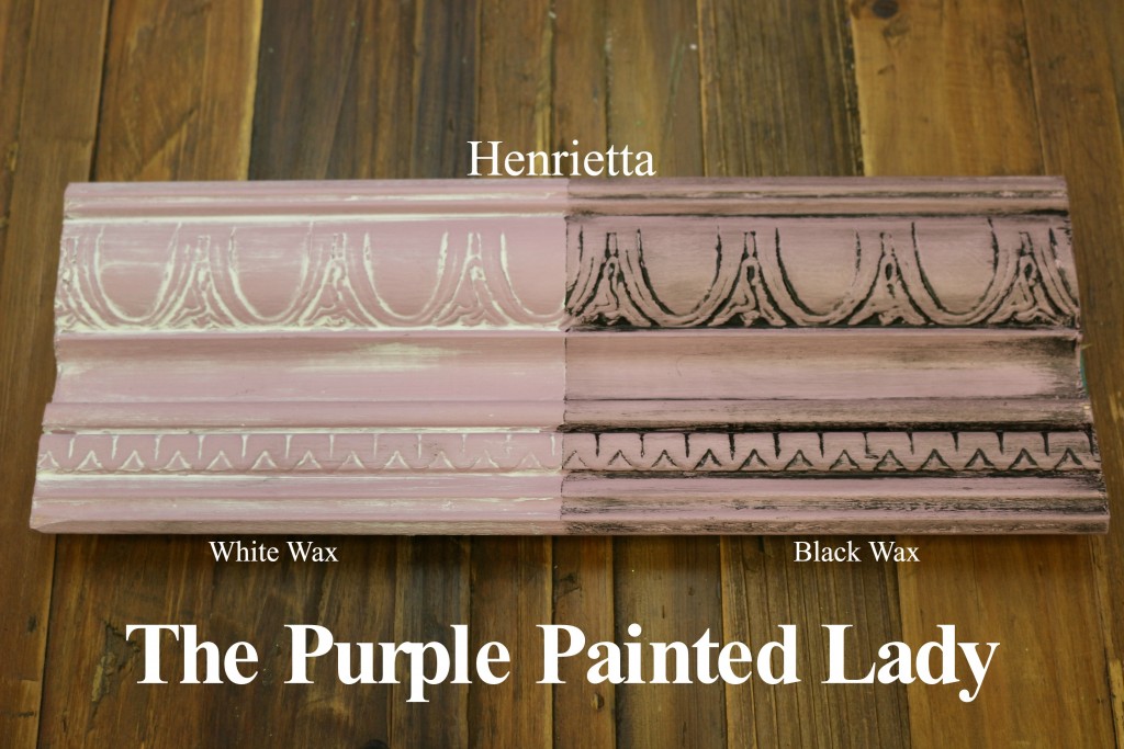 The Purple Painted Lady Henrietta Chalk Paint Annie Sloan Black White Wax