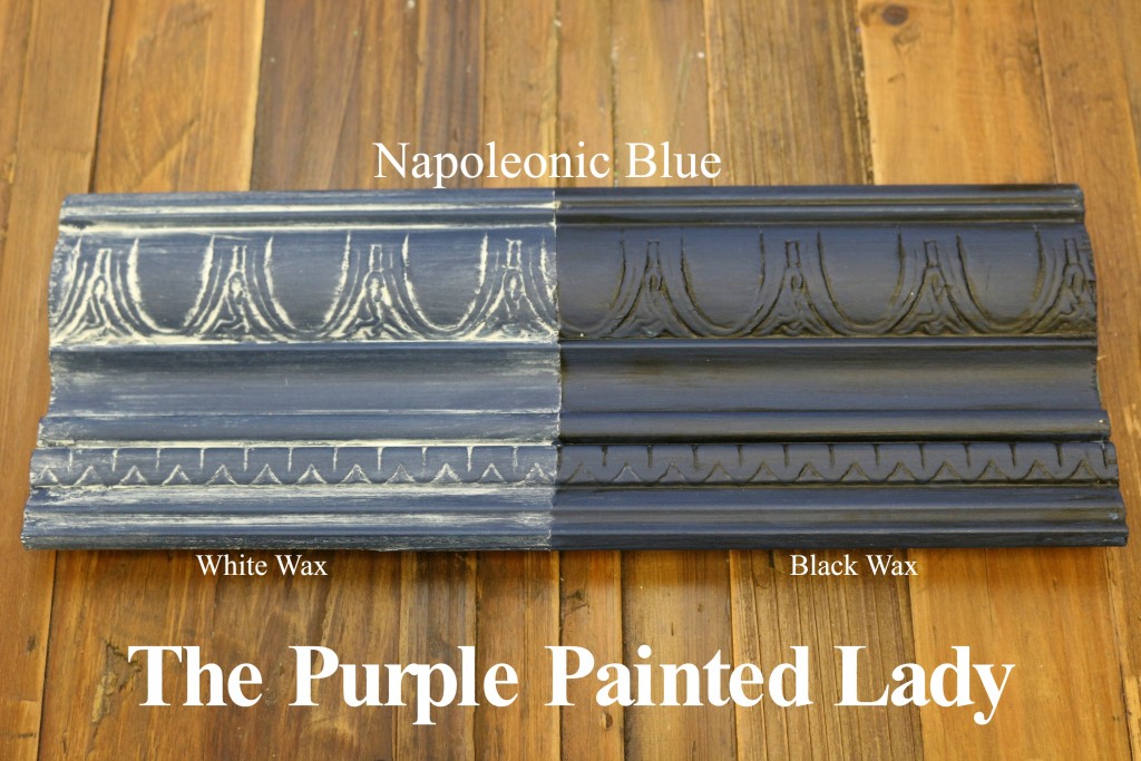 The Purple Painted Lady Napoleonic Blue Chalk Paint Annie Sloan Black White Wax