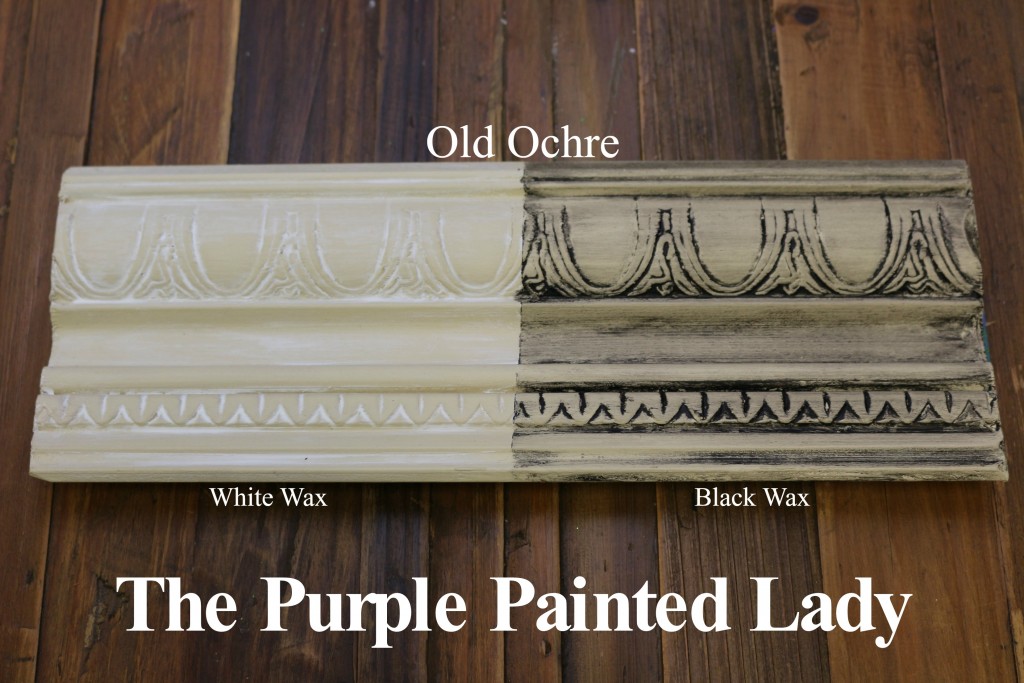 The Purple Painted Lady Old Ochre Chalk Paint Annie Sloan Black White Wax