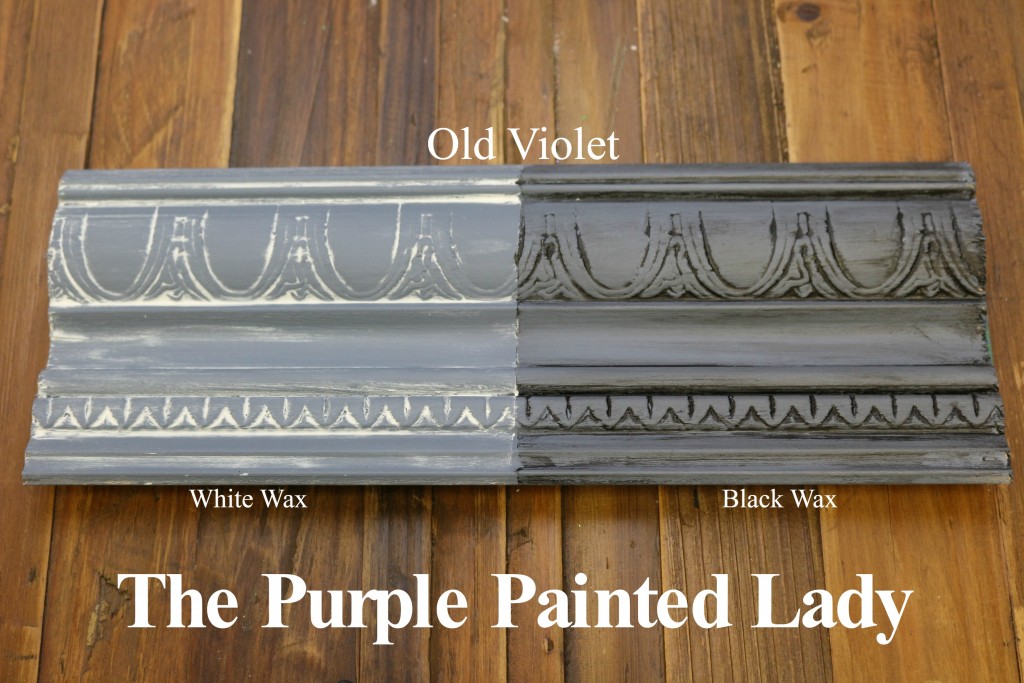 The Purple Painted Lady Old Violet Chalk Paint Annie Sloan Black White Wax