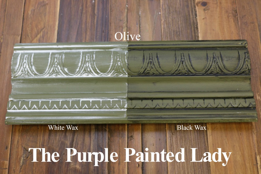 The Purple Painted Lady Olive Chalk Paint Annie Sloan Black White Wax