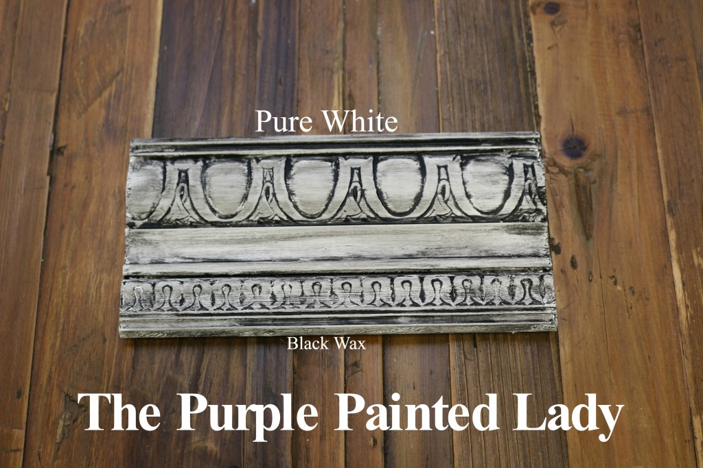The Purple Painted Lady Pure White Chalk Paint Annie Sloan Black White Wax