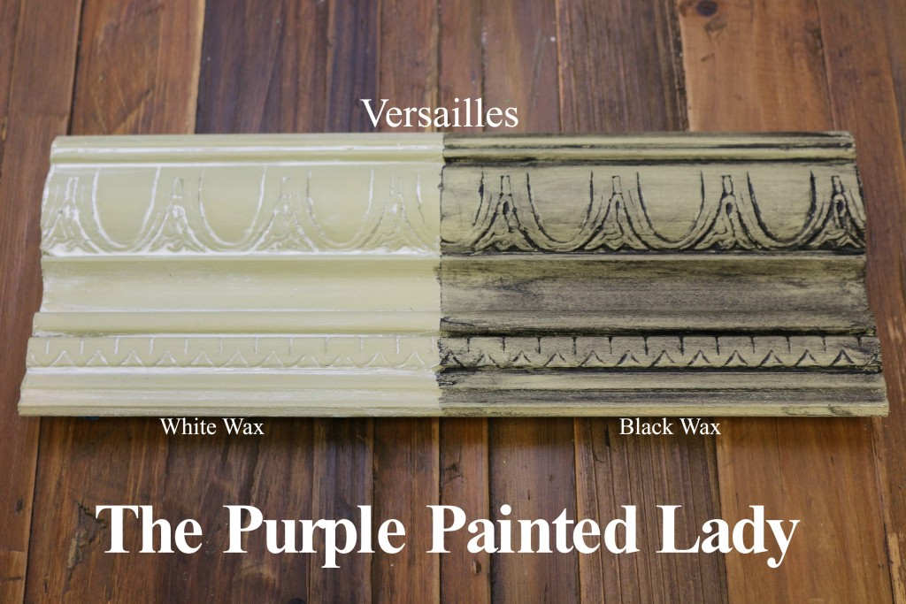 The Purple Painted Lady Versailles Chalk Paint Annie Sloan Black White Wax
