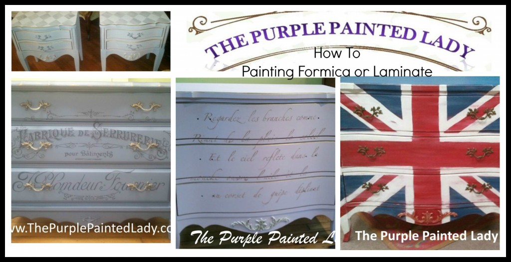 The Purple Painted Lady How to Paint Formica Laminate Pic