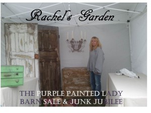 Rachels Garden Barn Sale set up