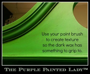 The Purple Painted Lady Antibes Green Texture Dark Wax