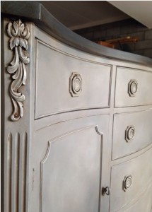 The Purple Painted Lady The Grateful Painter corner shot Buffet Chalk Paint General Finish Glaze