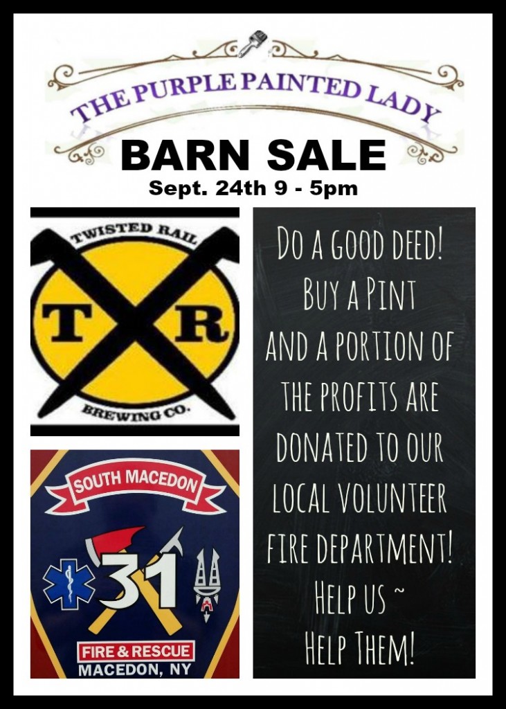 The Purple Painted Lady Barn Sale Twisted Rail South Macedon Fire
